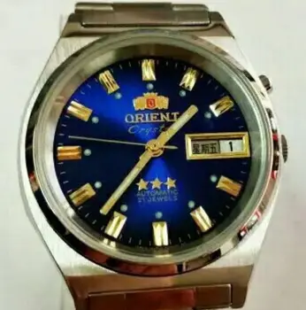 Мужские часы Oriental Double Lion, полностью стальные водонепроницаемые механические часы с автоматическим управлением, светящиеся часы Double Lion. Цветные часы