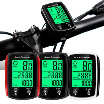 Измеритель кода велосипедного ночника с проводной подсветкой, Одометр, Сенсорный экран для дорожного горного велосипеда, Водонепроницаемый Спидометр, аксессуары для велосипедов