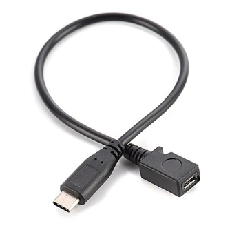 Кабель USB TypeC-Micro USB, адаптер UsbC для мужчин и microUSB для женщин, конвертер для зарядки портативных устройств