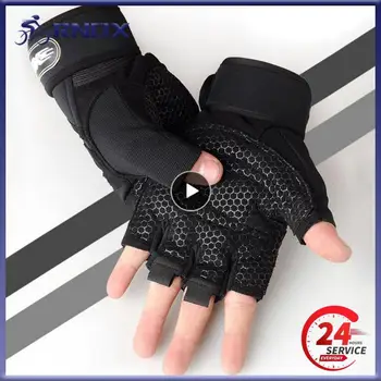 1 ~ 10ШТ перчаток для кемпинга, 1 пара ветрозащитных спортивных перчаток для фитнеса, дышащие Высококачественные нескользящие велосипедные перчатки на полпальца