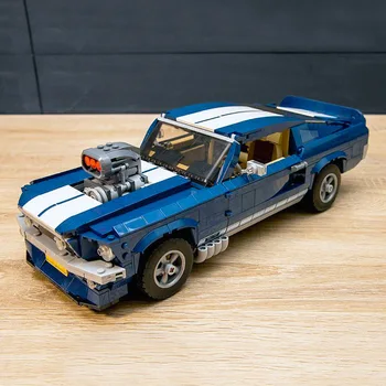 1471 шт. Ford Mustang GT Muscle Car Строительные Блоки 10265 Классический Спортивный Автомобиль Технический Автомобиль Кирпичи MOC Игрушки Подарки Для Мальчиков Малыш
