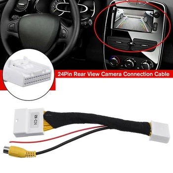 24-контактный адаптер, Соединительный кабель для камеры заднего вида для Renault и Dacia, для Opel, для Vauxhall, для Clio 4 2012-Up