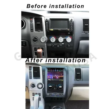 Для Toyota Tundra 2007-2011 Sequoia 2007-2018 Экран в стиле Android Tesla Автомагнитола Мультимедийная навигация GPS WIFI 4G Carplay