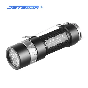 RRT03 Светодиодный перезаряжаемый фонарь-вспышка, тактический фонарь для улицы, 1400 люмен, батарея в комплекте