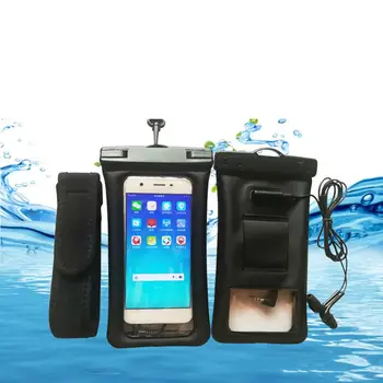 Плавающий водонепроницаемый чехол для телефона, чехол для телефона для плавания, сумка для сухого дайвинга, чехлы для мобильных телефонов с нарукавной повязкой и аудиоразъемом для iPhone