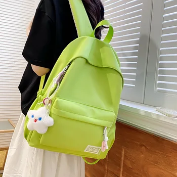 Lawaia Новая школьная сумка, женский Корейский однотонный рюкзак для учащихся средней школы, легкий рюкзак для путешествий за границу