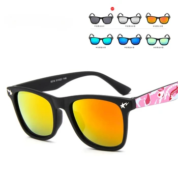 Брендовые Дизайнерские Солнцезащитные очки для Мальчиков и Девочек 2023, Детские Модные Солнцезащитные Очки, Квадратное Зеркало, Солнцезащитные Очки, Дизайнерские Очки UV400