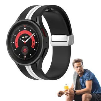 40 мм 44 мм 45 мм Силиконовый Ремешок Для Samsung ForGalaxy Watch 5/5ro Ремешок Для Спортивных Часов Сменные Ремешки Для Наручных Часов ForGalaxy Watches