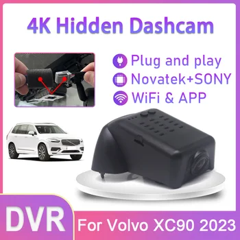 Новинка! 4K Dash Cam Автомобильный Видеорегистратор Камера 2 Объектива Рекордер Wifi UHD Ночного Видения Высокое Качество Для Volvo XC90 2023 Простая Установка Видеорегистратора