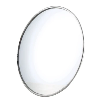 3 серебристых круглых зеркала заднего вида диаметром 3,7 дюйма для слепых зон для автомобиля