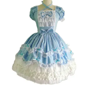 Мини-синее платье Sissy Baby May для маленькой взрослой девочки Sissy на Хэллоуин и вечеринку в костюмах кроссдрессеров, Повседневное платье унисекс для ролевых игр на CD/TV
