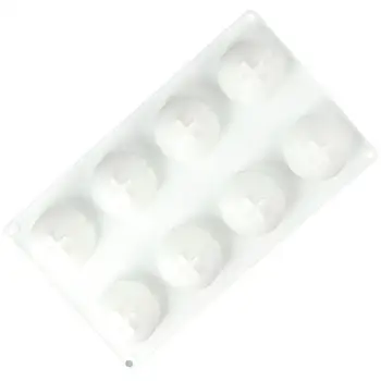 Силиконовые Силиконовые формы с 8 полостями 3D персикового цвета, белые 29,5 * 17 см, 3D Силиконовые формы для выпечки, формы для конфет, Силиконовое мыло