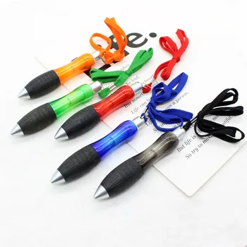 20шт Шариковая ручка с веревкой Пластиковая Подарочная ручка Рекламные ручки на шее