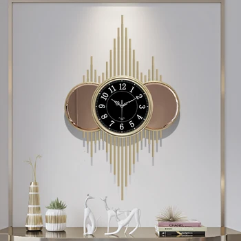 Большие американские настенные часы бытовые настенные часы индивидуальность искусство мода атмосфера часы для гостиной украшения немой часы