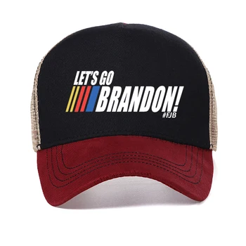 America Let's Go Brandon Funny Мужская Женская бейсболка Мужские повседневные Регулируемые летние сетчатые дышащие шляпы