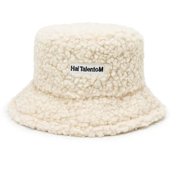 Новые женские плюшевые шляпы-ведра, панама из искусственного меха, плюшевая рыбацкая универсальная кепка для отпуска, осенне-зимняя женская кепка