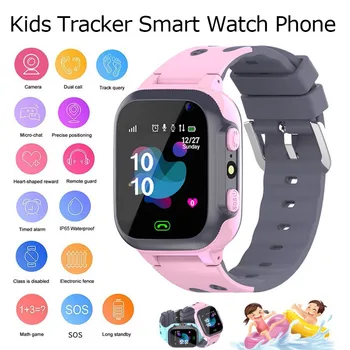 Детские часы Вызовите детские смарт-часы для детей SOS Водонепроницаемые Умные часы Часы Отслеживание местоположения SIM-карты Детские часы подлинные