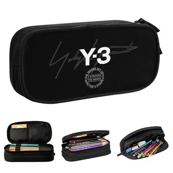 Новые пеналы Y3 Yohji Yamamoto Y-3 пенала, коробка для ручек для студентов, сумки большой емкости, канцелярские принадлежности для школьников на молнии