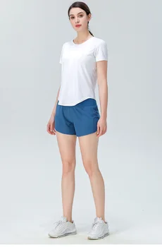 Женские бесшовные шорты для тренировок с высокой талией, усиливающие бег, йогу, тренировки в тренажерном зале.