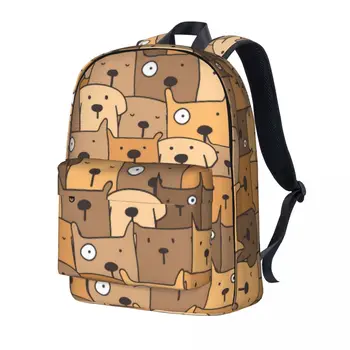 Рюкзак с принтом собаки, рюкзаки с мультяшными животными, мужские красивые школьные сумки, рюкзак с нестандартным рисунком