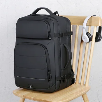 Мужские деловые рюкзаки с USB-зарядкой, 17-дюймовые расширяемые сумки для ноутбуков, дорожная сумка большой емкости, рюкзак с водонепроницаемой ручкой Mochilas