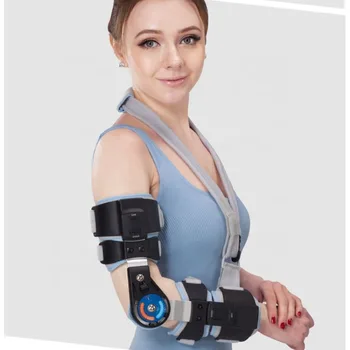 Эффективное реабилитационное оборудование Медицинский Шарнирный налокотник ROM со стропой-стабилизатором, Шина для восстановления после травмы руки