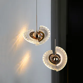 Скандинавский Акриловый Подвесной светильник различной формы с поворотными светодиодными светильниками Для гостиной, Художественно-Декоративное Потолочное Подвесное освещение
