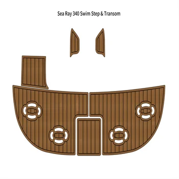Платформа для плавания Sea Ray 340, транцевая накладка для лодки, коврик для пола из пены EVA, искусственного тика на палубе