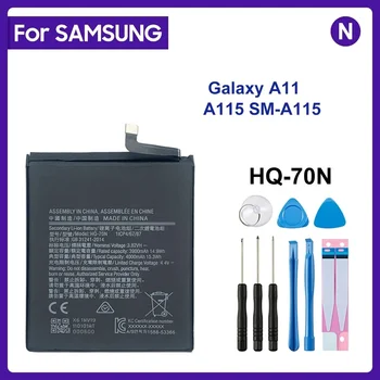 SAMSUNG 100% Оригинальный HQ-70N 4000 мАч Сменный Аккумулятор Для Samsung Galaxy A11 A115 SM-A115 Аккумуляторы для мобильных телефонов + Инструменты