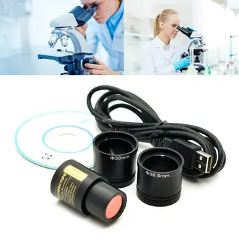 2-Мегапиксельная CMOS USB Бинокулярная тринокулярная камера для микроскопа, Цифровая Промышленная камера без драйвера для окуляра для микроскопа