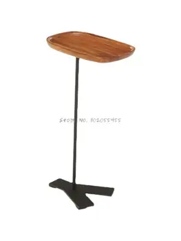 Креативный легкий роскошный мини-прикроватный столик из массива дерева, простой современный минималистичный узкий, небольшого размера, маленькая щель для спальни, маленькая