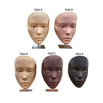 3D Силиконовая Доска для практики макияжа с подставкой Профессиональный Аксессуар