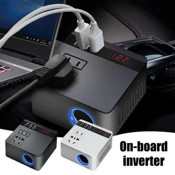 Автомобильный инвертор, автоматический преобразователь мощности для воздушного компрессора, автомобильный инвертор с двумя портами USB, автомобильный адаптер для розетки