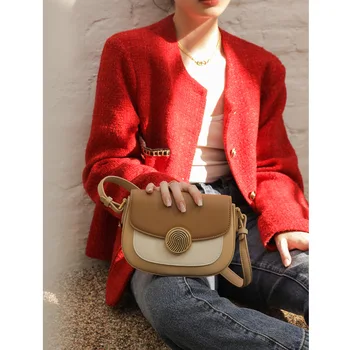 2023 Роскошная женская сумка, сумки с клапанами, Модная дизайнерская сумка через плечо, сумка для сообщений из натуральной кожи, Стеганая сумочка через плечо для леди