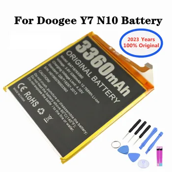 2023 Года 100% Оригинальный 3360 мАч BAT18763360 Аккумулятор Для Doogee N10/Y7 Замена Аккумулятора Мобильного Телефона Batteria + Бесплатные Инструменты