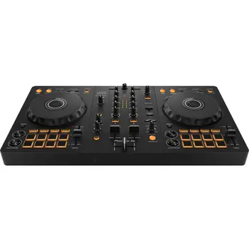 Pioneer DJ DDJ-FLX4 Портативный 2-канальный DJ-рекордбокс и контроллер Serato (графитовый)