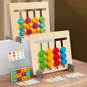 Игрушка-головоломка с горкой, обучающая игрушка, деревянная настольная игра для детей