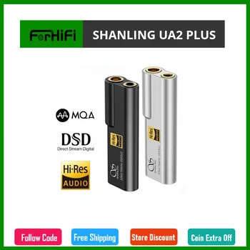 SHANLING UA2 PLUS USB DAC AMP Type-C До 3,5/4,4 мм Усилитель для наушников ES9038Q2M с чипом DSD512 PCM768 Подходит для ПК с IOS Android