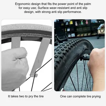 Рычаг для хранения велосипедных шин, ручка для велосипедных шин, прочный эргономичный дизайн, рычаг для велосипедных шин, шины для горных велосипедов Расширены для удобства