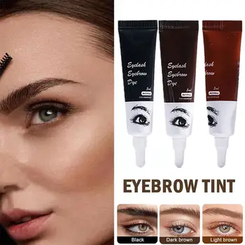 Профессиональная Хна Для Окрашивания Ресниц и Бровей DIY Fast Eyebrow Permanent Semi Eyebrow Kit Easy Gel Tint Coloring Dye Cream Ti K2M9