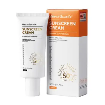Солнцезащитный крем 50 г Солнцезащитный Крем для защиты лица от солнца Spf50 Гель-изолирующий Лосьон Косметика Крем для защиты кожи Освежающий