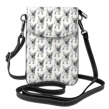 Луи Улыбающийся Французский бульдог, сумка через плечо, уличная одежда в стиле ретро с животными, женские сумки, студенческий модный кошелек