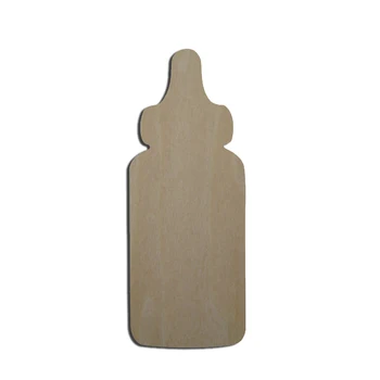 Незаконченный Пустой деревянный вырез из фанеры в форме детской бутылочки для украшения домашней кухни своими руками