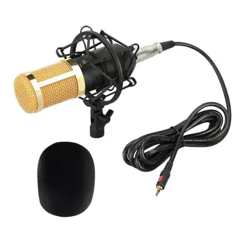 Конденсаторный микрофон Sound Studio KTV для записи пения с амортизатором