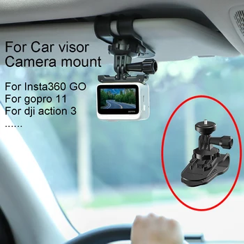 Для Insta360 GO 3 Подставка Для Съемки Автомобильный Солнцезащитный Козырек С Поворотом на 360 Градусов Камера Для GoPro 11 Автомобильный Зажим Для Аксессуаров Insta360