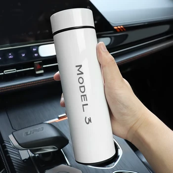 Для Tesla model3 500 мл Цифровой Термос Чашка Интеллектуальный Температурный Дисплей Бутылка Для Воды Сохранение Тепла Вакуумный Термос-Колба