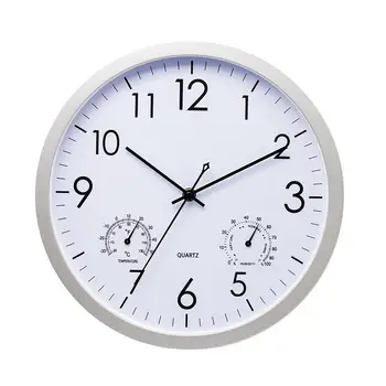 Уличные настенные часы Ретро Водонепроницаемые настенные часы с термометром Уличные настенные часы Непромокаемые для гостиной спальни Кухни
