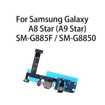 Для Samsung Galaxy A8 Star (A9 Star) SM-G885F SM-G8850, USB-док-станция для зарядки, Разъем для платы зарядки, Гибкий кабель