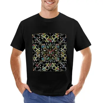Футболка с рисунком богемного ковра, быстросохнущая рубашка, одежда в стиле хиппи, футболка для мальчика, мужские футболки с рисунком