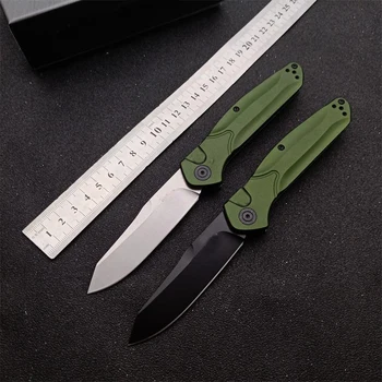 Складной Нож BM Knives 9400BK OSBORNE OTF Bench S30V Из Стали С Черным /Сатинированным Гладким Лезвием, Зелеными Алюминиевыми Ручками Automati